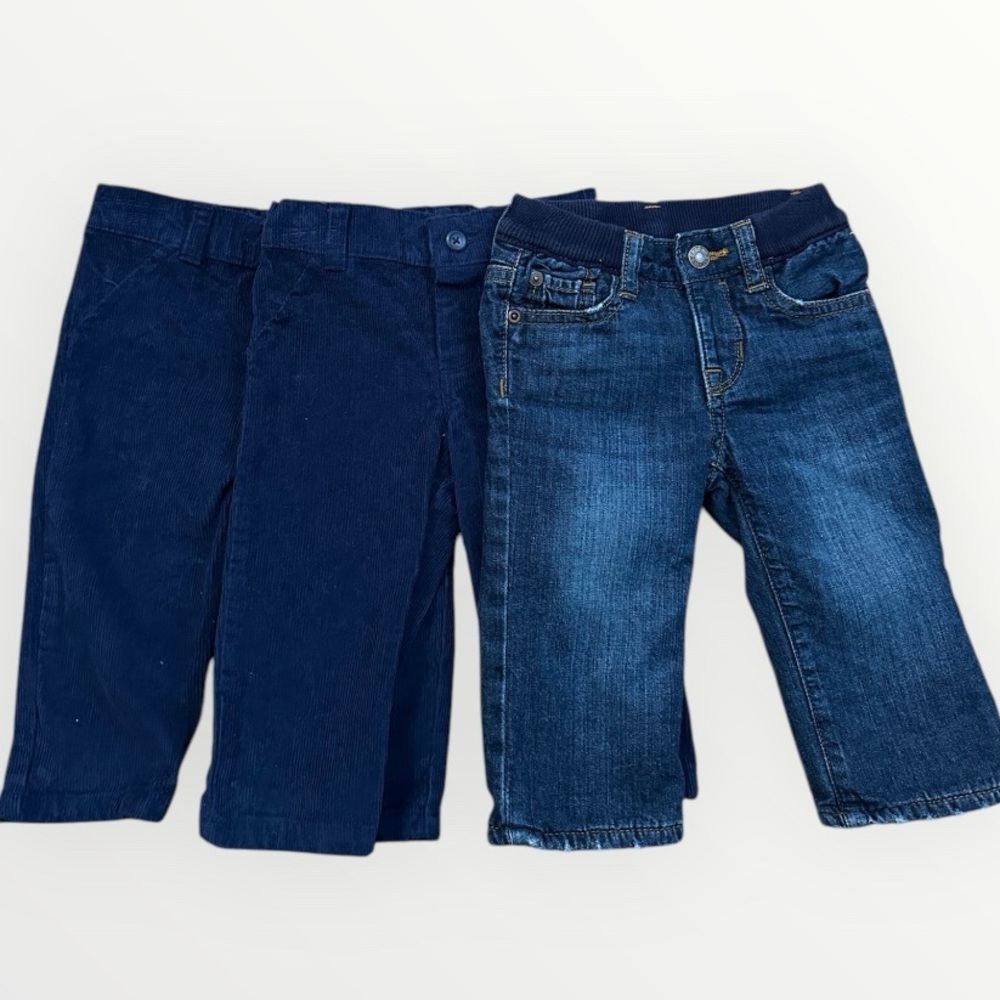 Baby pants 6-12 Months bundle boys 3 pcs Baby Gap, Carter’s